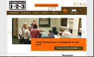 Screenshot der Webseite von Fahrschule 1-2-3