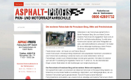 Screenshot der Webseite von Fahrschule Asphalt Profis