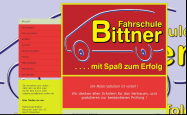 Screenshot der Webseite von Fahrschule Bittner
