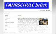 Screenshot der Webseite von Fahrschule BrÃ¼ck