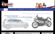 Screenshot der Webseite von D-Drive Fahrschule