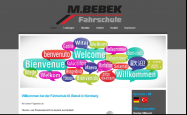 Screenshot der Webseite von FAHRSCHULE BEBEK