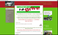 Screenshot der Webseite von Fahrschule-1-2-Drive