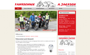 Screenshot der Webseite von Fahrschule A. Jaensch