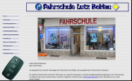 Screenshot der Webseite von Fahrschule Boldau