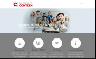 Screenshot der Webseite von Fahrschule Contzen