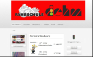 Screenshot der Webseite von Fahrschule Dehm