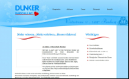 Screenshot der Webseite von Fahrschule Dunker