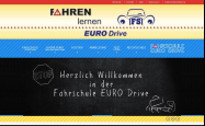 Screenshot der Webseite von Fahrschule EURO Drive