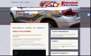 Screenshot der Webseite von Fahrschule Ernst & Mertens