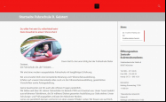 Screenshot der Webseite von Fahrschule Geistert