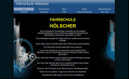 Screenshot der Webseite von Fahrschule HÃ¶lscher