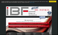 Screenshot der Webseite von Fahrschule IBF