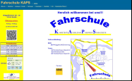 Screenshot der Webseite von Fahrschule KAPS