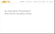 Screenshot der Webseite von Fahrschule Lohausen