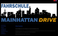 Screenshot der Webseite von Fahrschule Mainhattan Drive