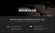 Screenshot der Webseite von Fahrschule NeukÃ¶lln