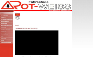 Screenshot der Webseite von Fahrschule ROT-WEISS