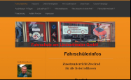 Screenshot der Webseite von Fahrschule Rosenbaum