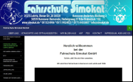 Screenshot der Webseite von Fahrschule Simokat GmbH