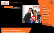 Screenshot der Webseite von Fahrschule Tiger UG (haftungsbeschränkt)