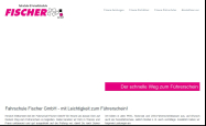 Screenshot der Webseite von Fahrschule Fischer