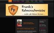 Screenshot der Webseite von Fahrschule Frank's Fahrerschmiede