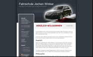 Screenshot der Webseite von Fahrschule Jochen Winkler