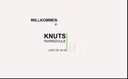 Screenshot der Webseite von Knuts Fahrschule