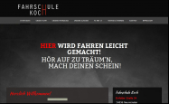 Screenshot der Webseite von Fahrschule Koch Nms
