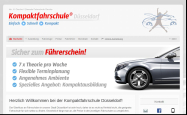 Screenshot der Webseite von Kompakt Fahrschule