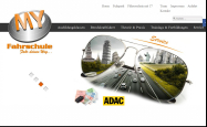 Screenshot der Webseite von MY Fahrschule