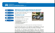 Screenshot der Webseite von Fahrschule Main FÃ¼hrerschein GmbH