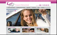 Screenshot der Webseite von PRO-Frau Frauen Fahrschule