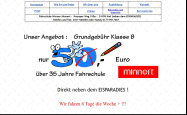 Screenshot der Webseite von Fahrschule Werner Minnert