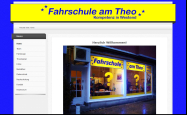 Screenshot der Webseite von Fahrschule am Theo